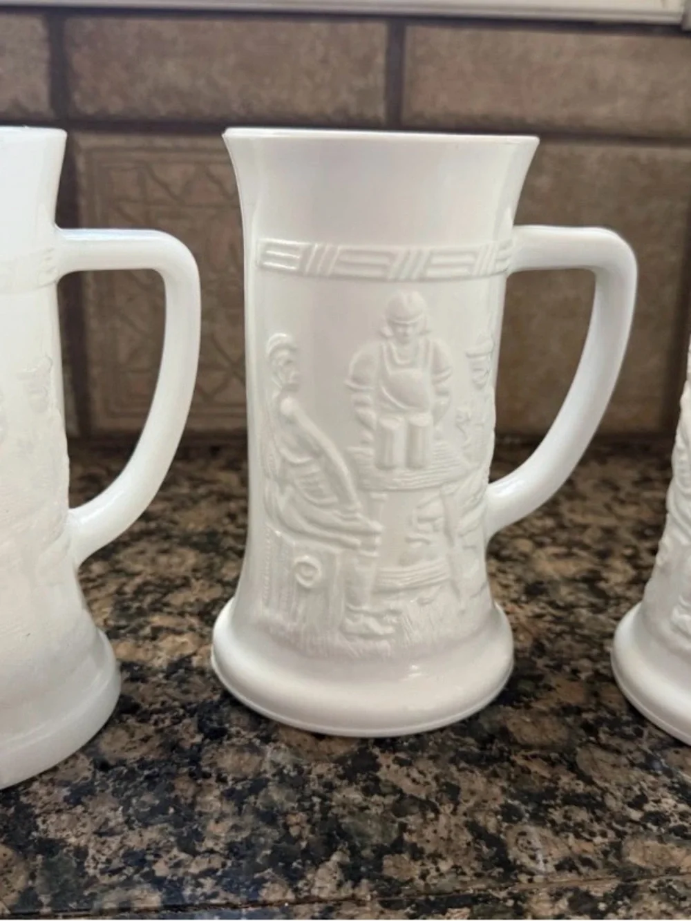 Federal  Milk Glass 6